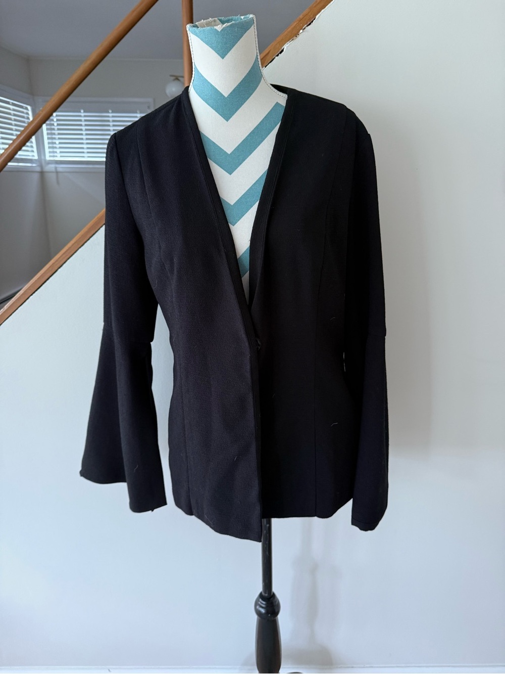 Who What Wear Women's Black Open-Front Blazer